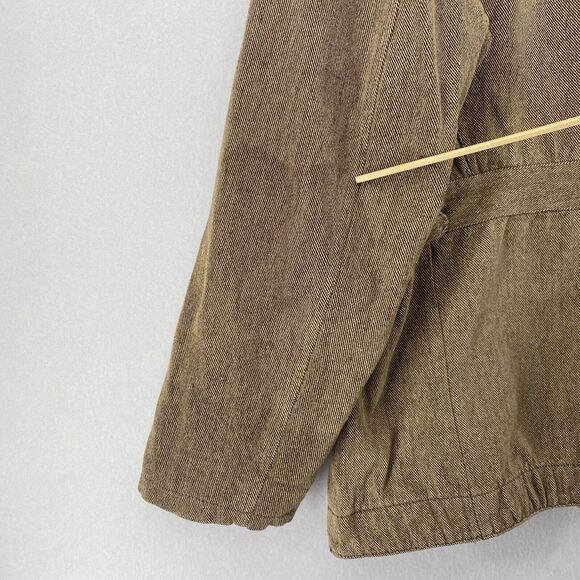 DOUBLE RRL RALPH LAUREN Jacket Mens M Barn Chore Flannel Lined Full Zip Brown - Picture 13 of 16